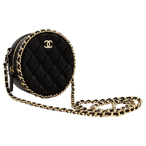 circular chanel bag|chanel small chain bag.